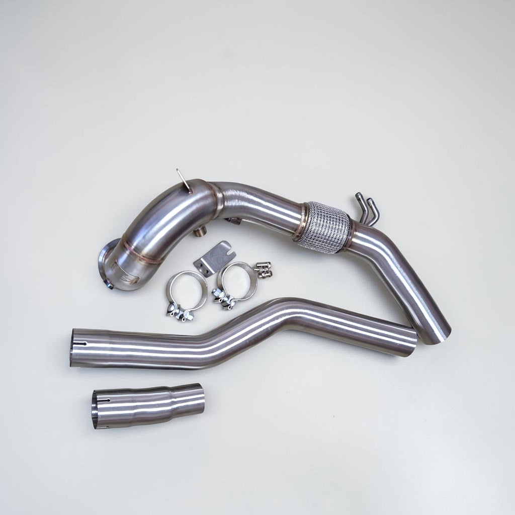 AWD Audi S3 8Y Race Downpipe & VW MK8 Golf R Race Downpipe - Palenon Performance